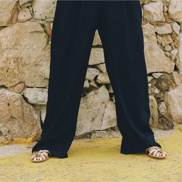 Zara Gold Strappy Sandals - Picture 6 of 6